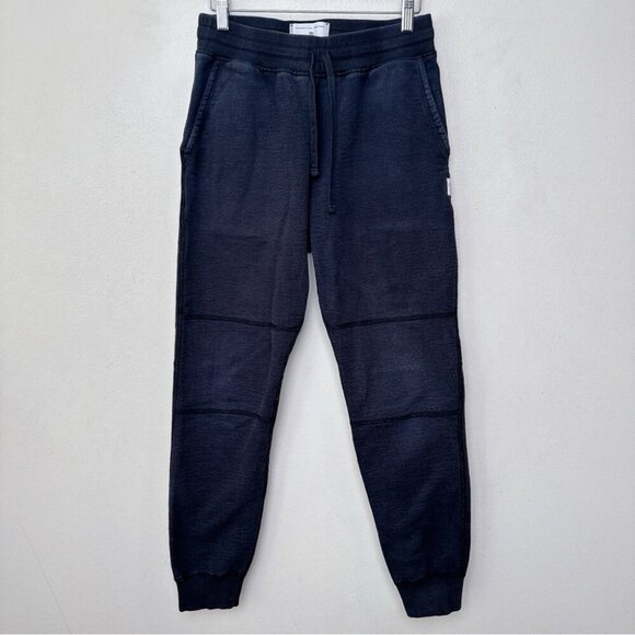 Reigning Champ Mens Small Double Knee Navy Fleece Jogger - Picture 1 of 14